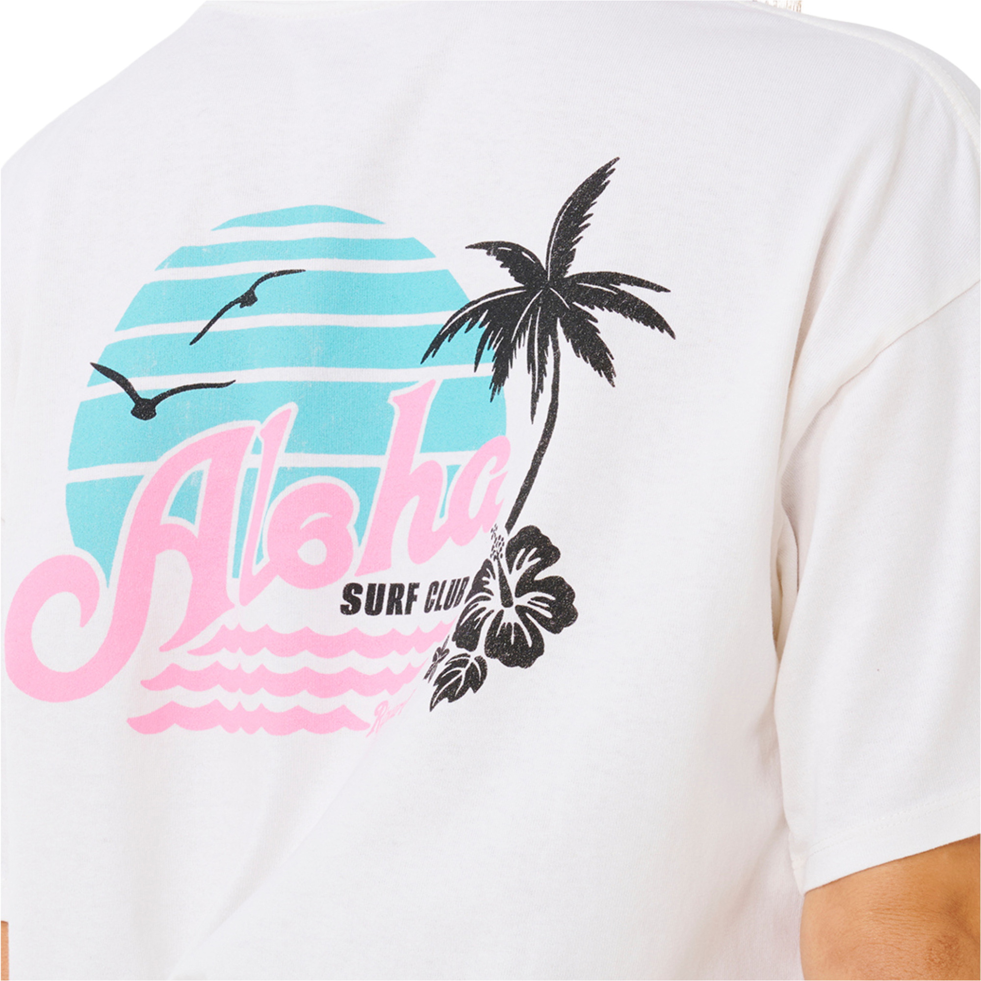 2026 Rip Curl S Aloha Heritage T-shirt Til Kvinder 0N3WTE - Bone